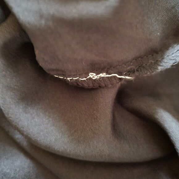 Old Navy Top Shirt Womens Medium Black Lace Detail Balloon Sleeve Office Neutral - Picture 9 of 11